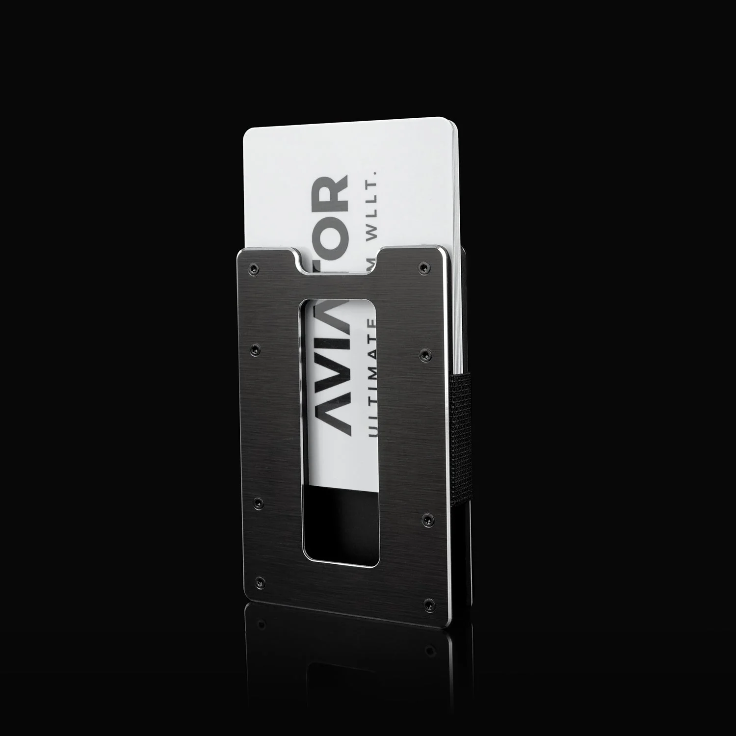 Brushed Black | Classic Wallet + Carbon Fiber Cash Clip - Image 3