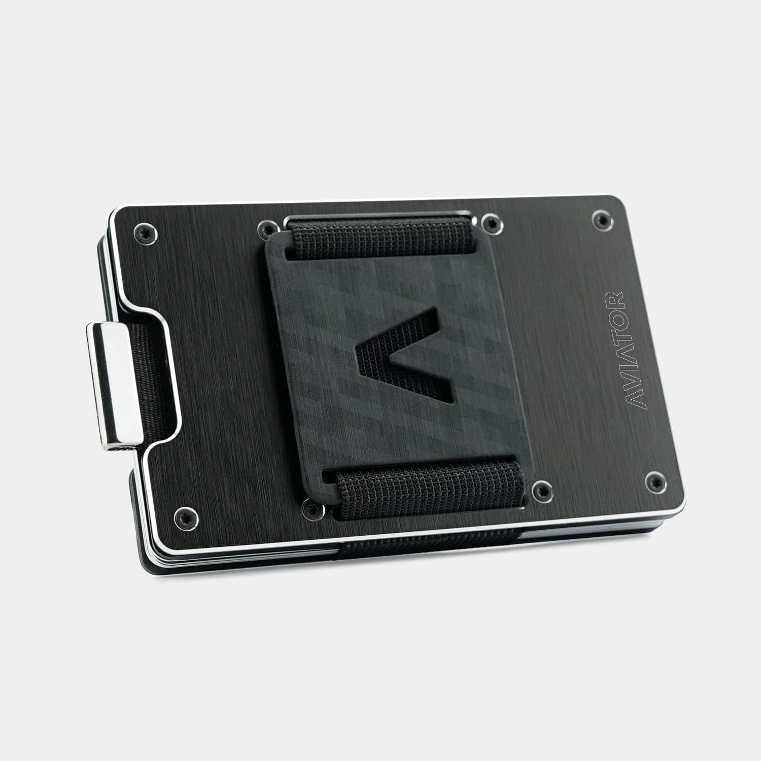 Brushed Black Metal Slim Wallet - Image 6