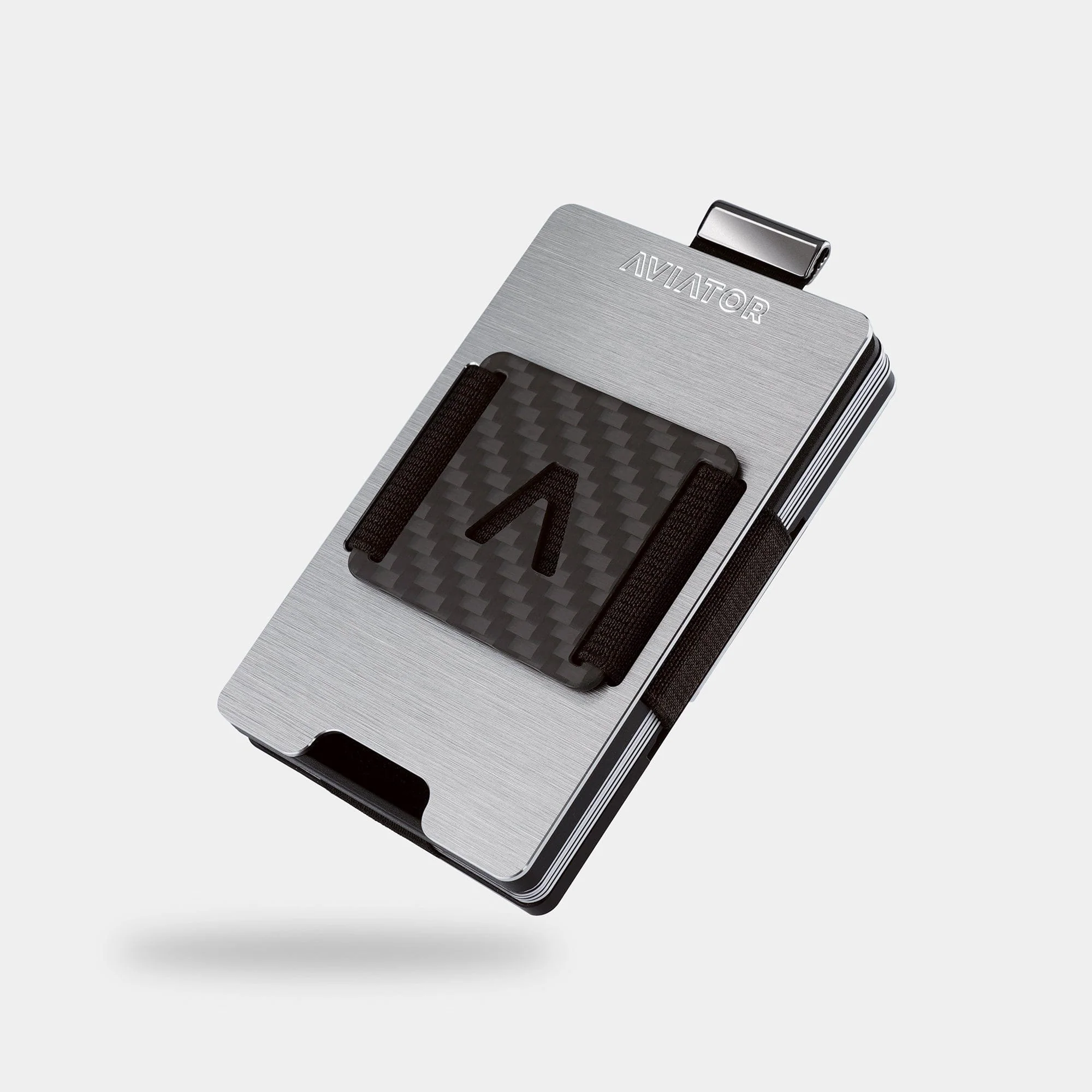 Brushed Silver Aluminum Slim Wallet - Image 3