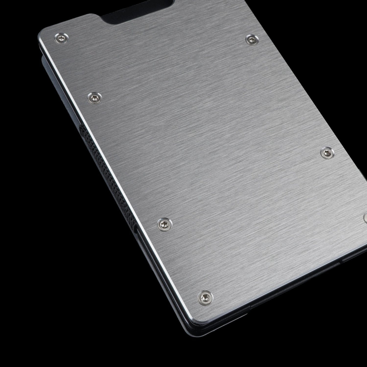Brushed Silver | Slide Wallet with Closed Coverplate + Silver Cash Clip - Image 5