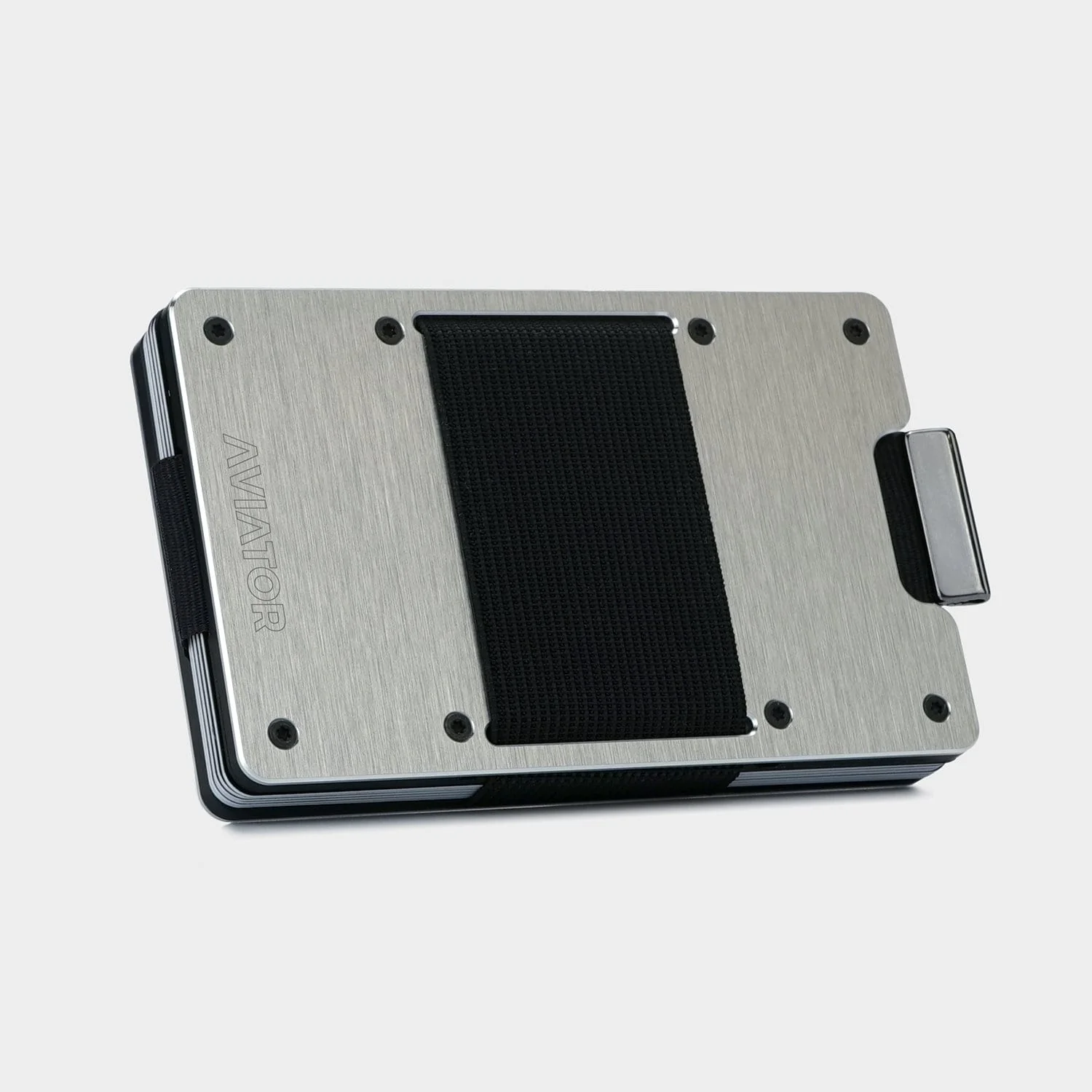 Brushed Silver Metal Slim Wallet - Image 4