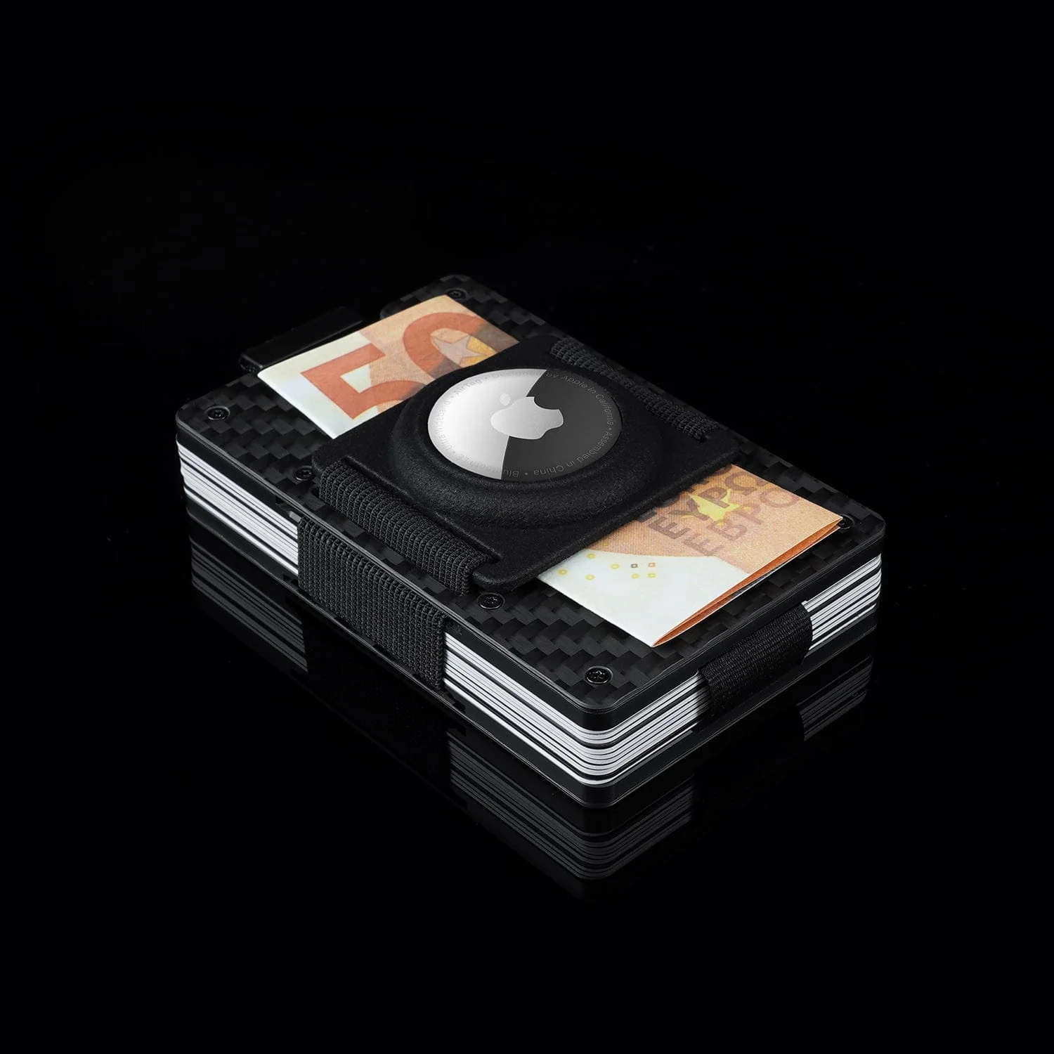 Carbon Fiber | Slide ONE Wallet + 3D printed AirTag Holder - Image 6