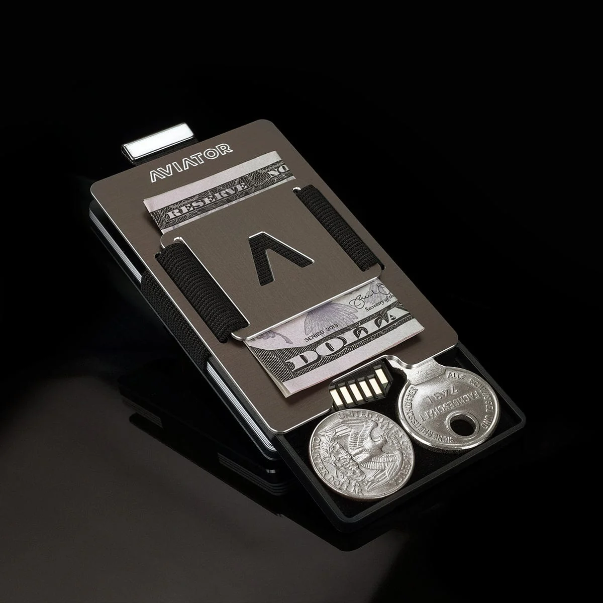 Deep Cedar Aluminum Slim Wallet - Image 4