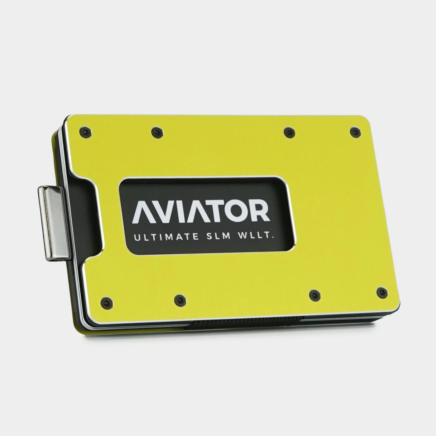 Electric Lime Aluminum Slim Wallet - Image 5