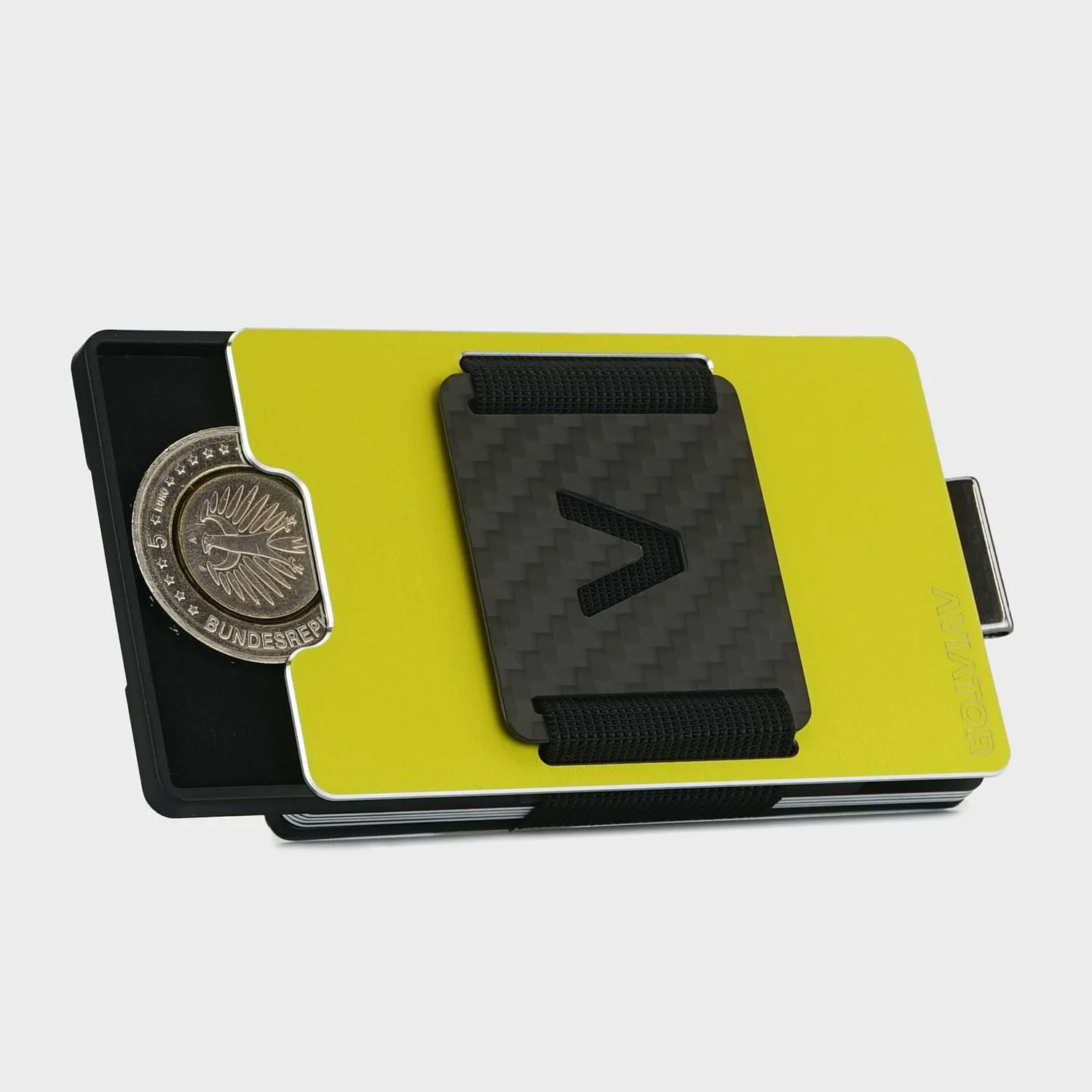 Electric Lime Aluminum Slim Wallet - Image 6