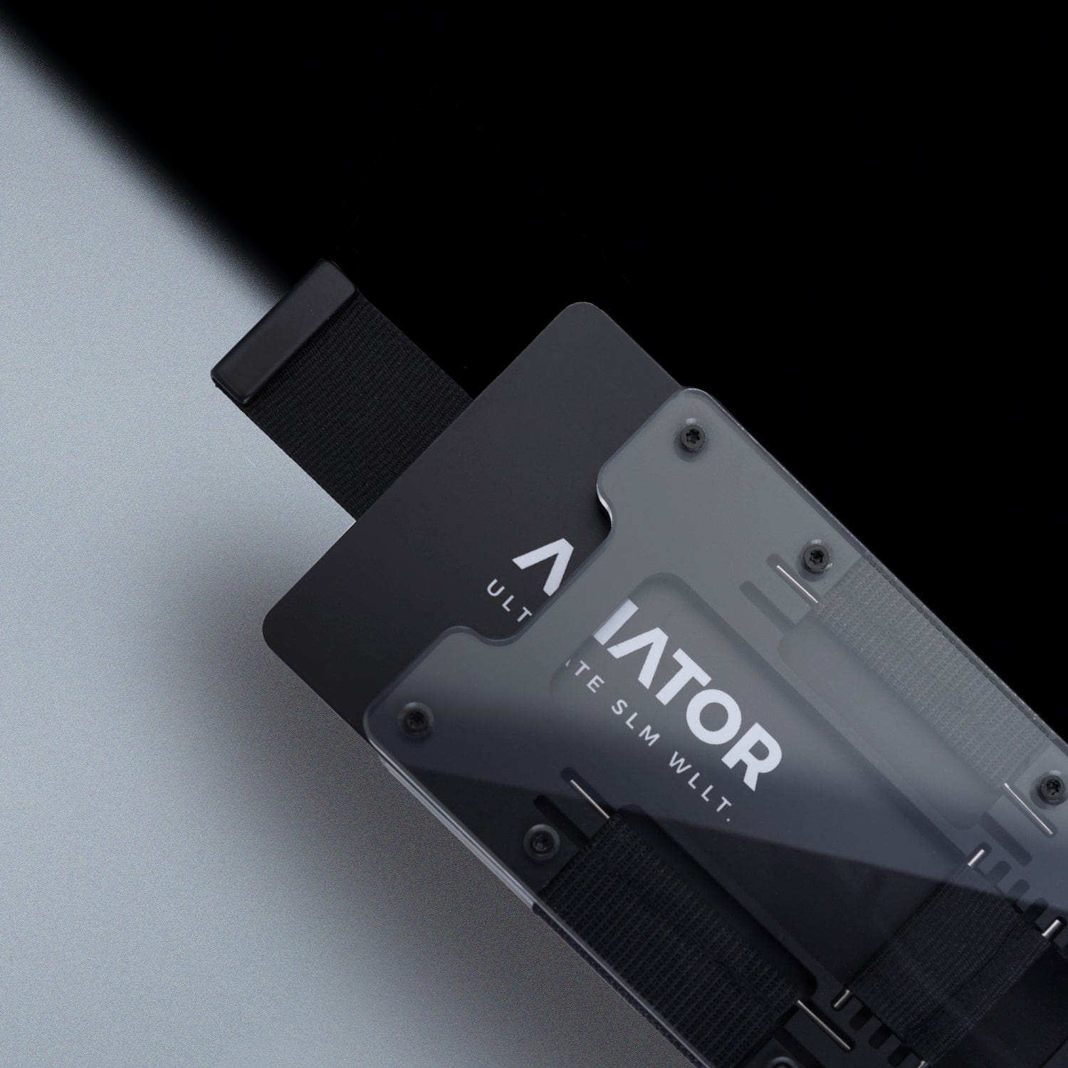Fusion Black | Acrylic Frame | Transparent Slide Wallet - Image 8