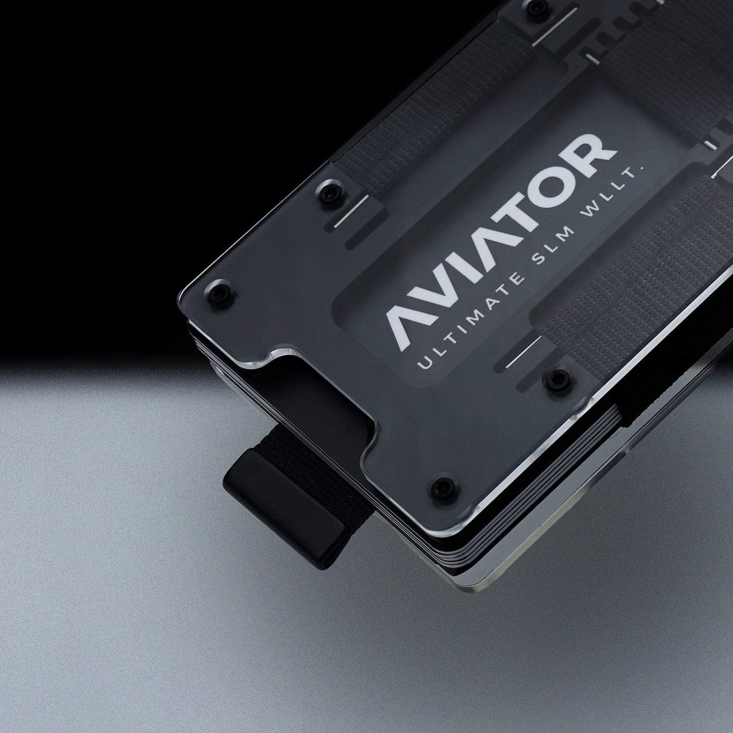Fusion Black | Metal Frame | Transparent Slide Wallet - Image 5