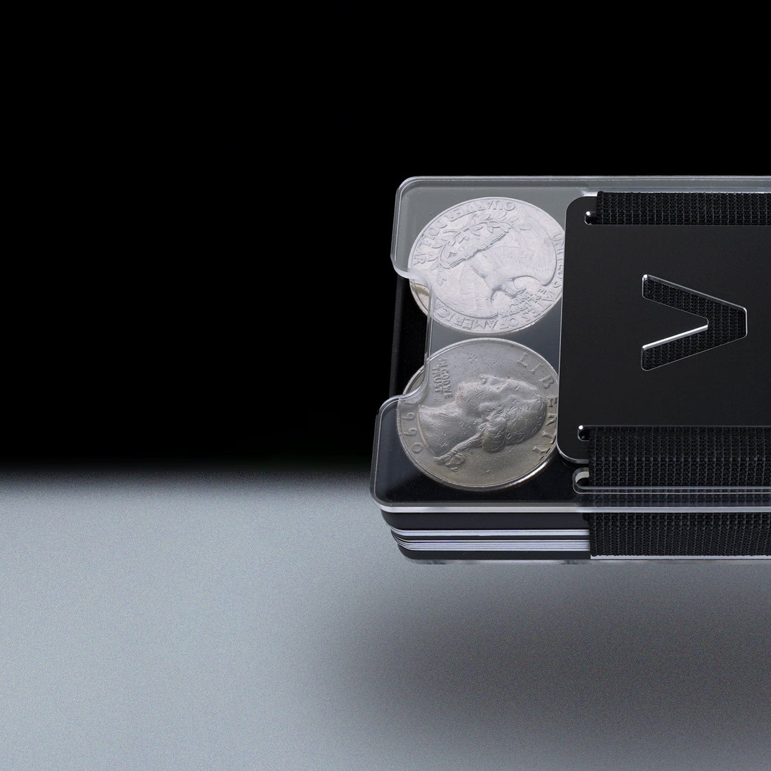 Fusion Black | Metal Frame | Transparent Slide Wallet - Image 6
