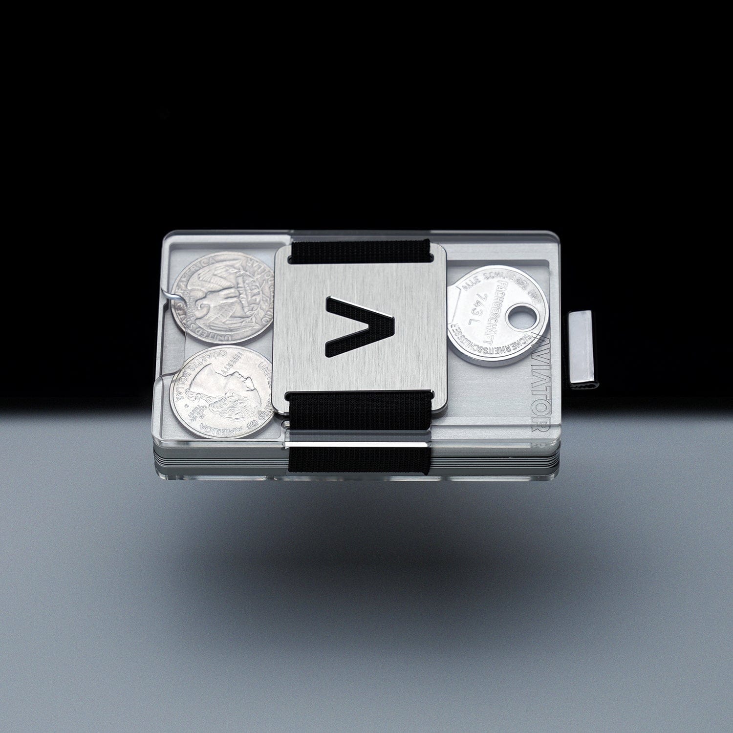 Fusion Silver | Metal Frame | Transparent Slide Wallet - Image 3