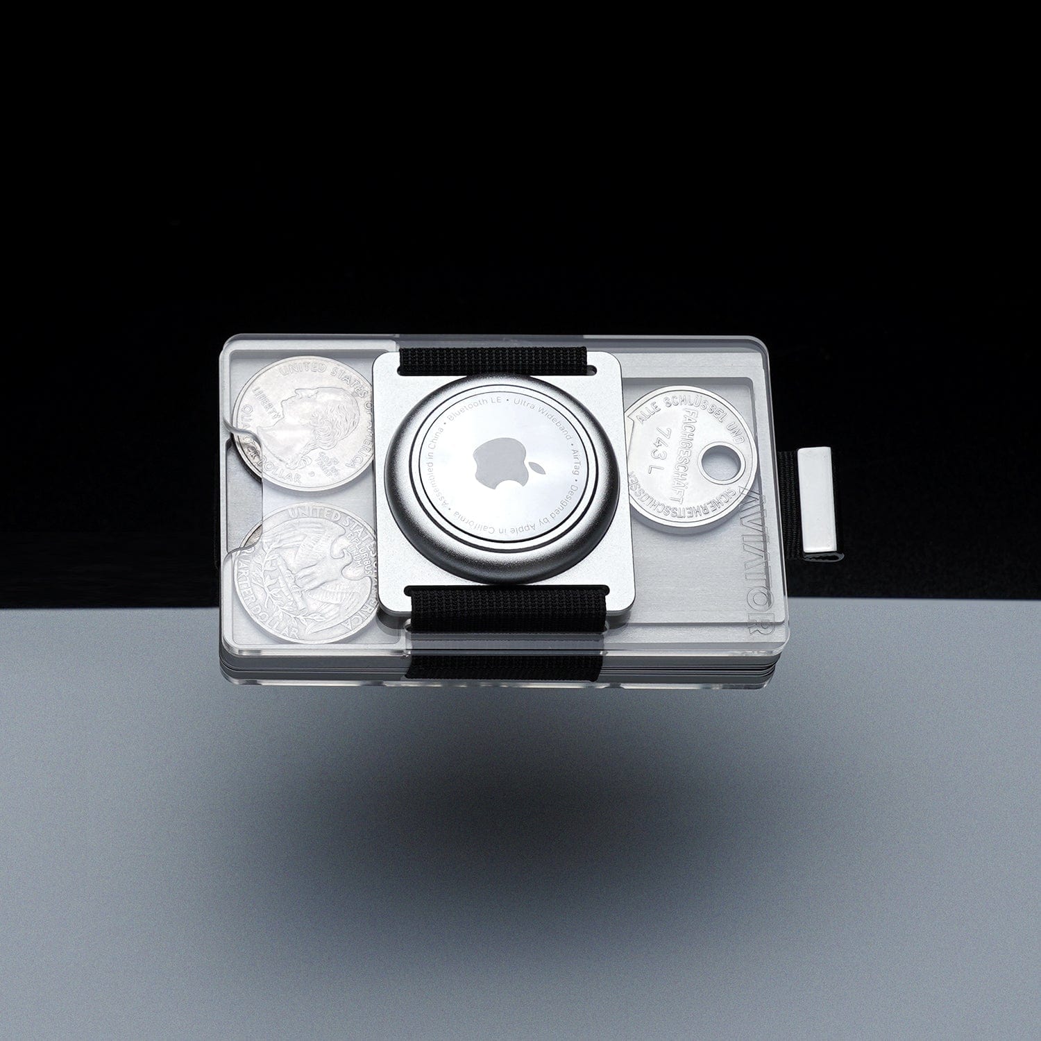 Fusion Silver | Metal Frame | Transparent Slide Wallet - Image 5