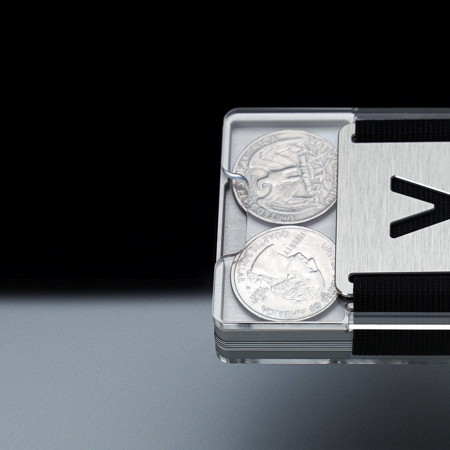 Fusion Silver | Metal Frame | Transparent Slide Wallet - Image 6