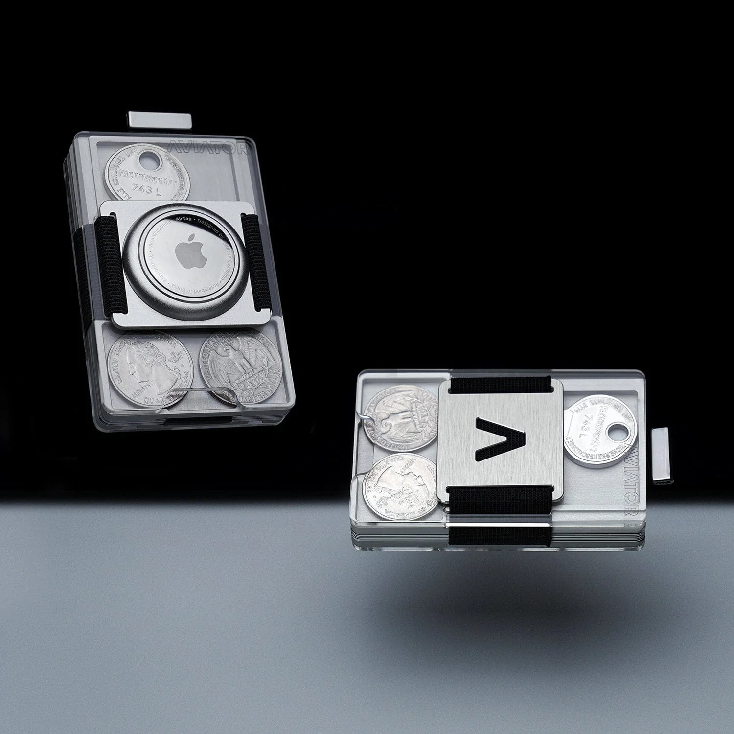 Fusion Silver | Metal Frame | Transparent Slide Wallet - Image 9