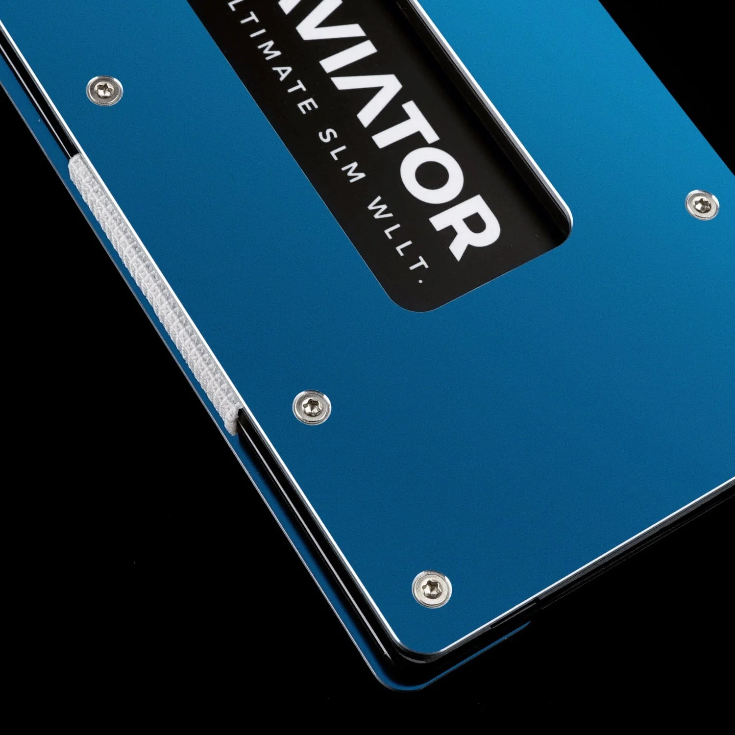 Galactic Blue | Slide Wallet with Silver Screws - Image 5