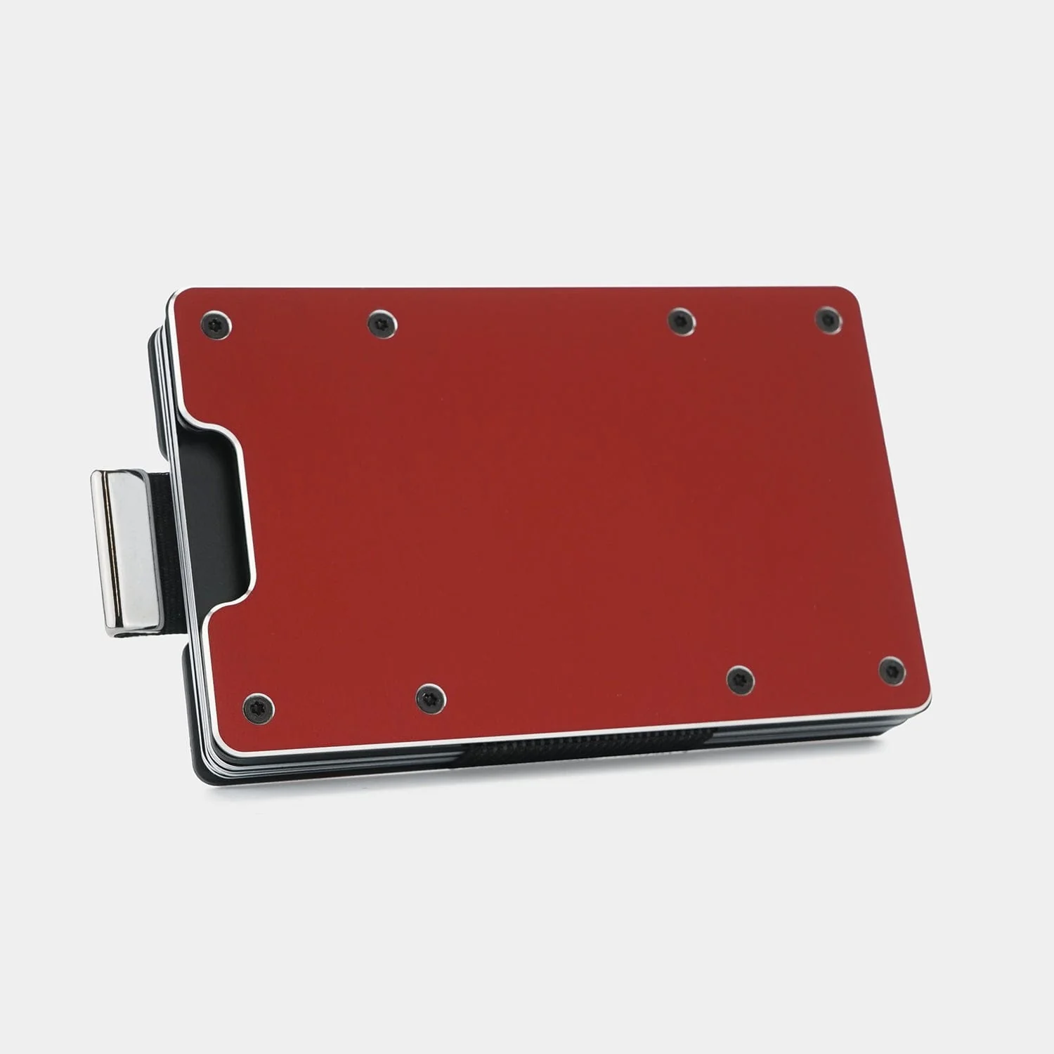 Imola Red Metal Slim Wallet - Image 3