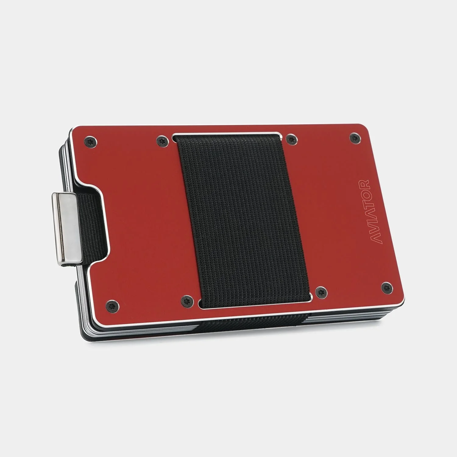 Imola Red Metal Slim Wallet - Image 4