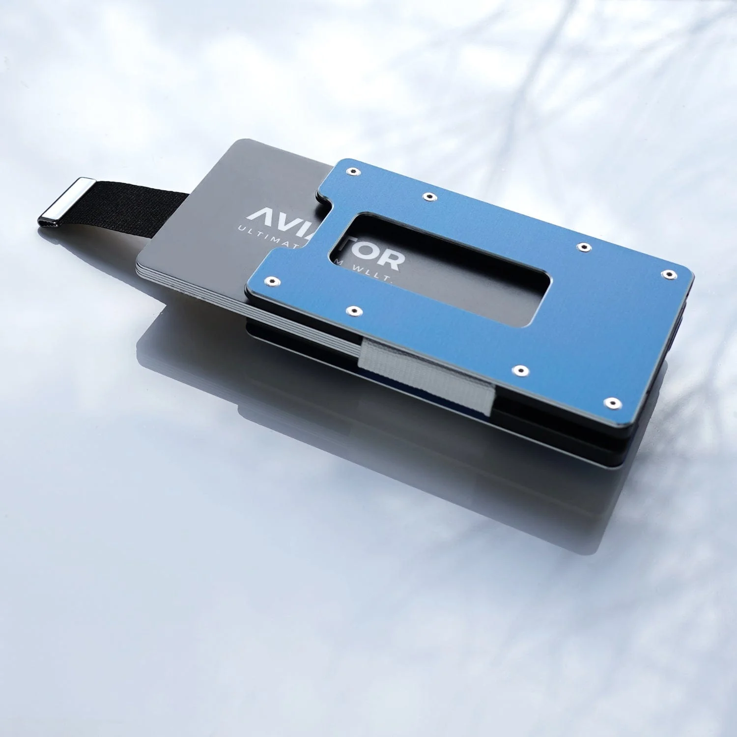 NOT FLAW[LESS] Galactic Blue Aluminum Slim Wallet - Image 10