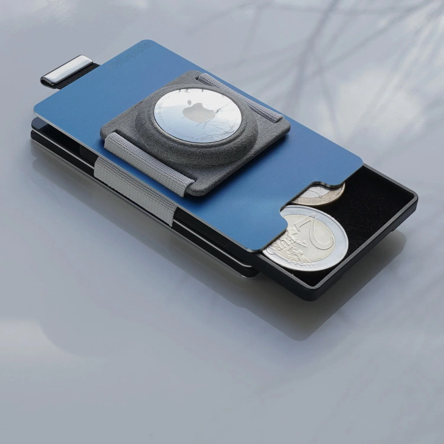 NOT FLAW[LESS] Galactic Blue Aluminum Slim Wallet - Image 12