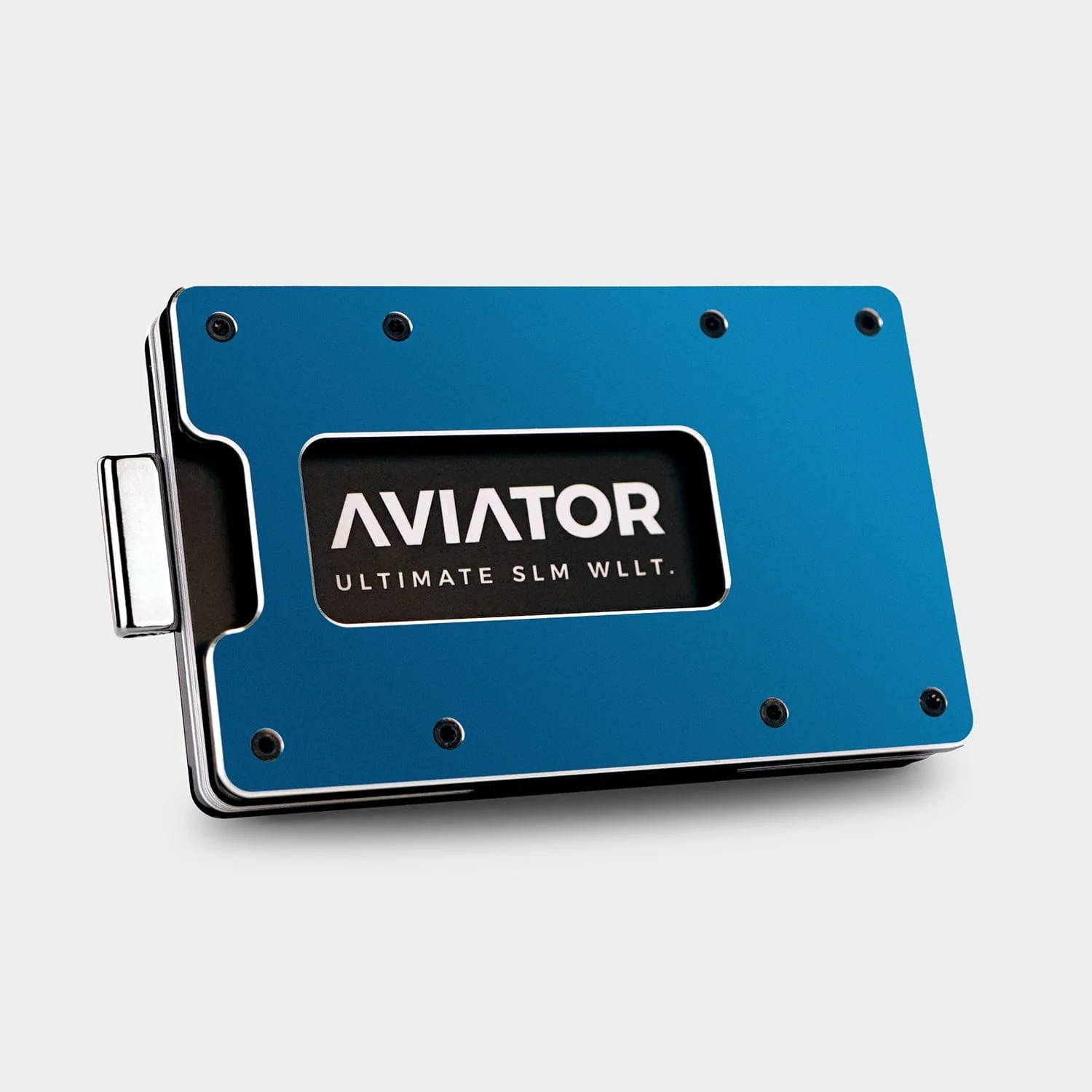 NOT FLAW[LESS] Galactic Blue Aluminum Slim Wallet - Image 5