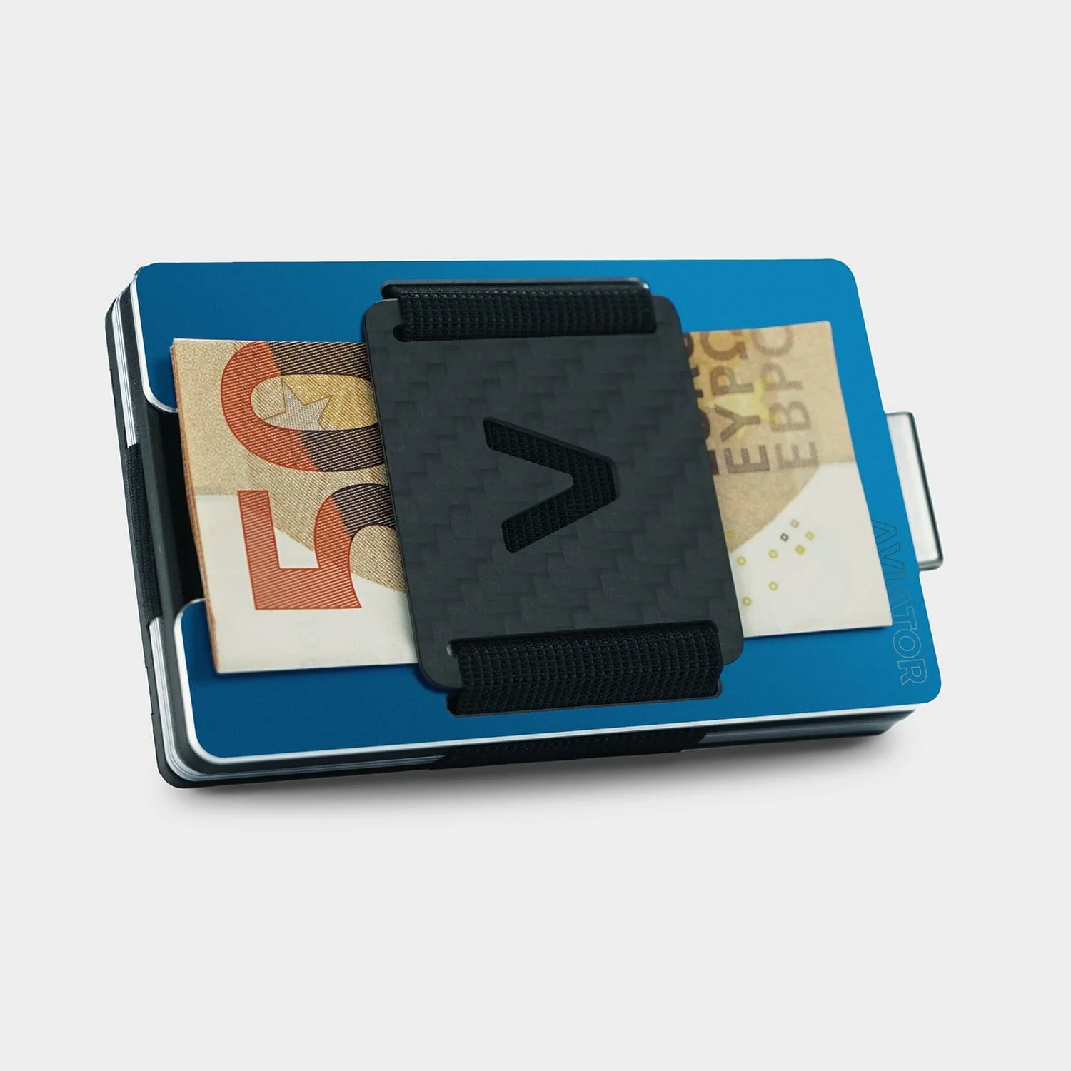 NOT FLAW[LESS] Galactic Blue Aluminum Slim Wallet - Image 8