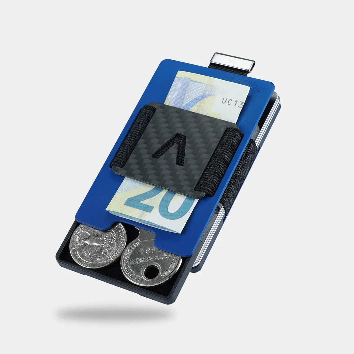 NOT FLAW[LESS] Pure Blue Aluminum Slim Wallet - Image 4