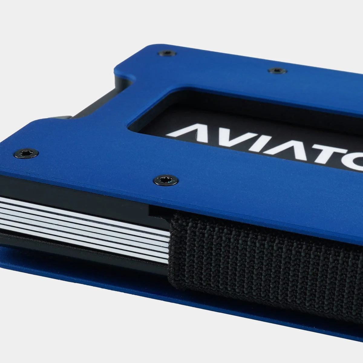 NOT FLAW[LESS] Pure Blue Aluminum Slim Wallet - Image 5