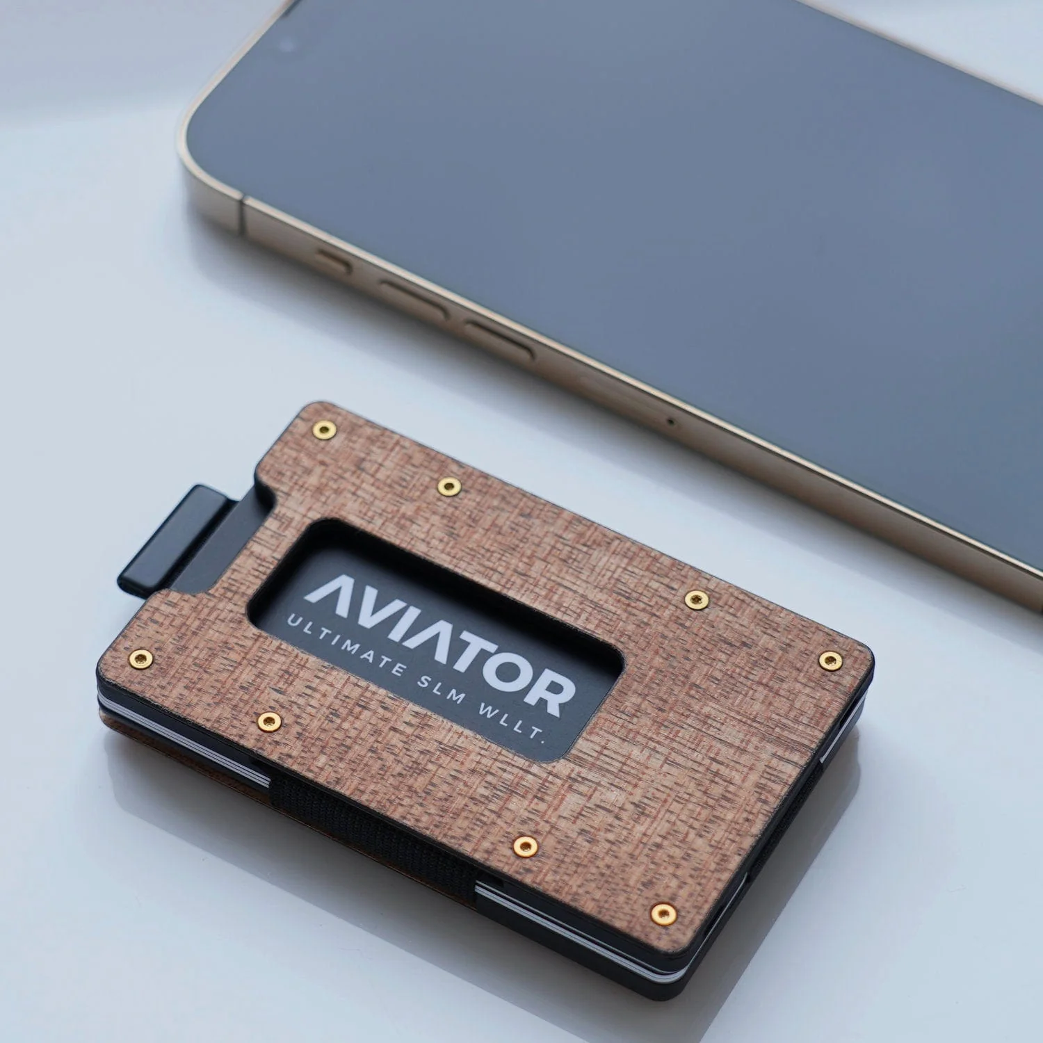 Wood Carbon Fiber Slim Wallet - Image 13
