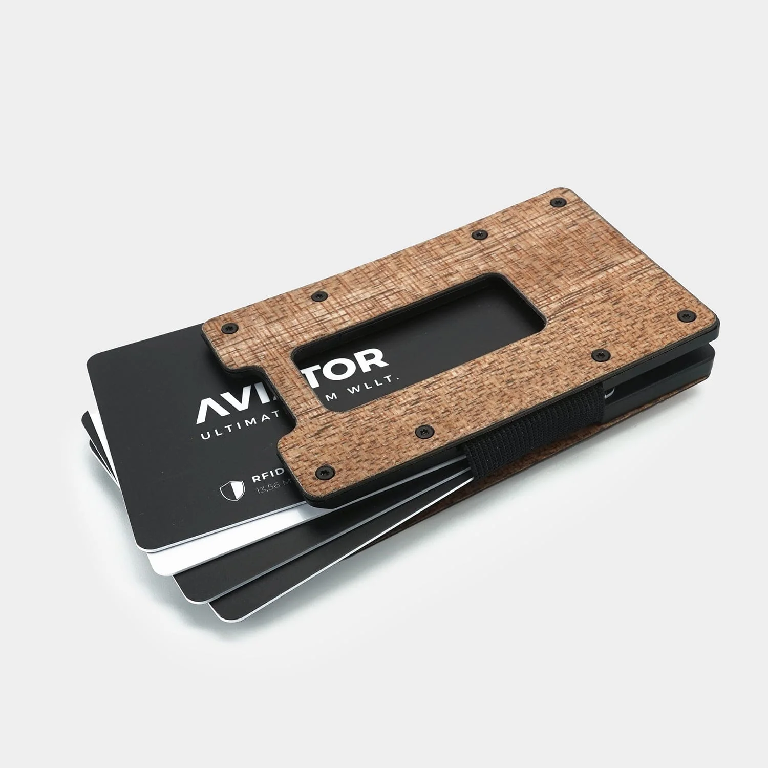 Wood Carbon Fiber Slim Wallet - Image 7