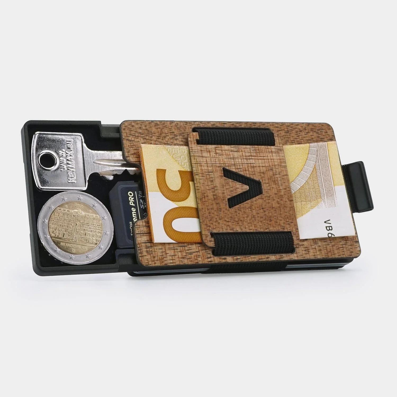 Wood Carbon Fiber Slim Wallet - Image 8