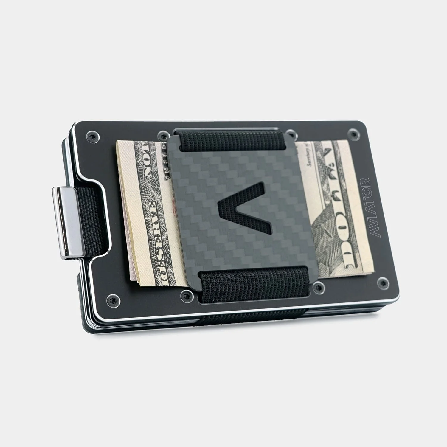 Obsidian Black Metal Slim Wallet - Image 5