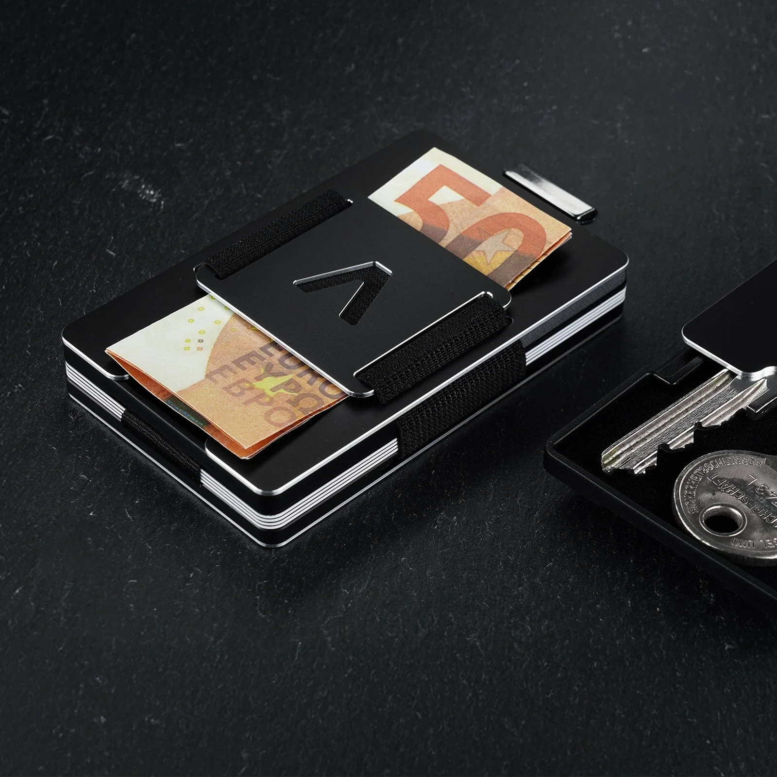 NOT FLAW[LESS] Obsidian Black Aluminum Slim Wallet - Image 6