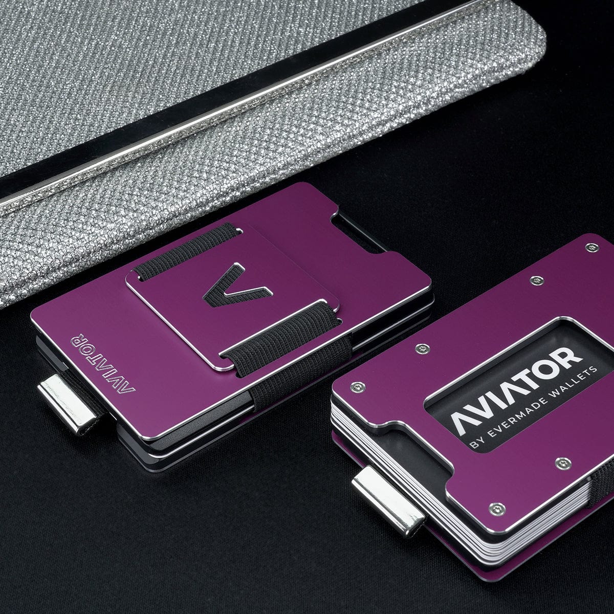 Purple Berry Aluminum Slim Wallet - Image 10