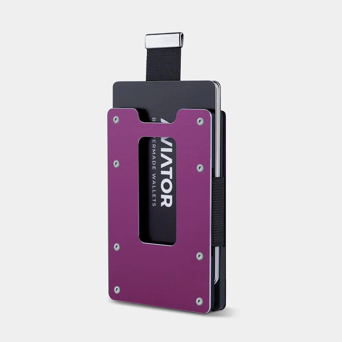 Purple Berry Aluminum Slim Wallet - Image 4
