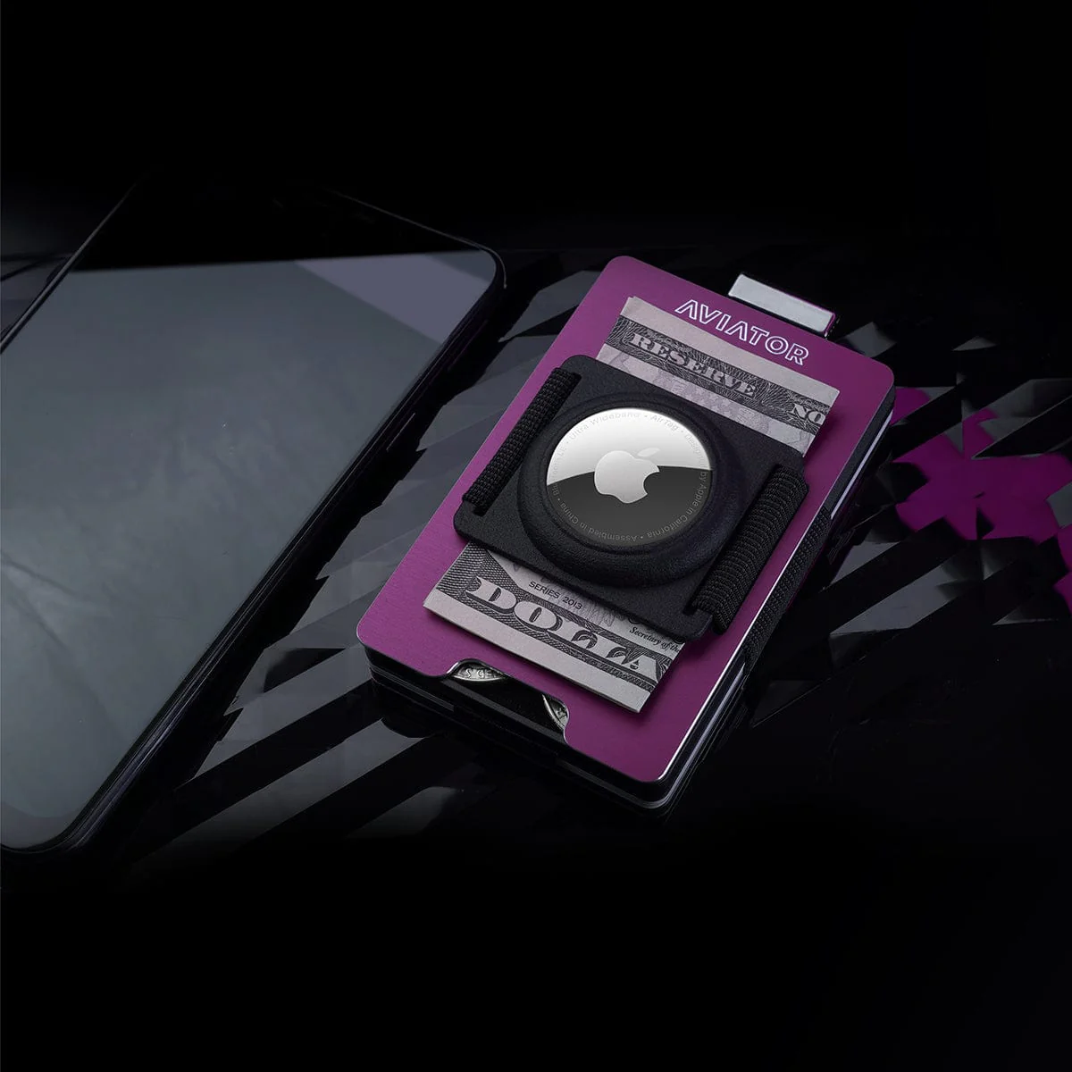 Purple Berry Aluminum Slim Wallet - Image 5
