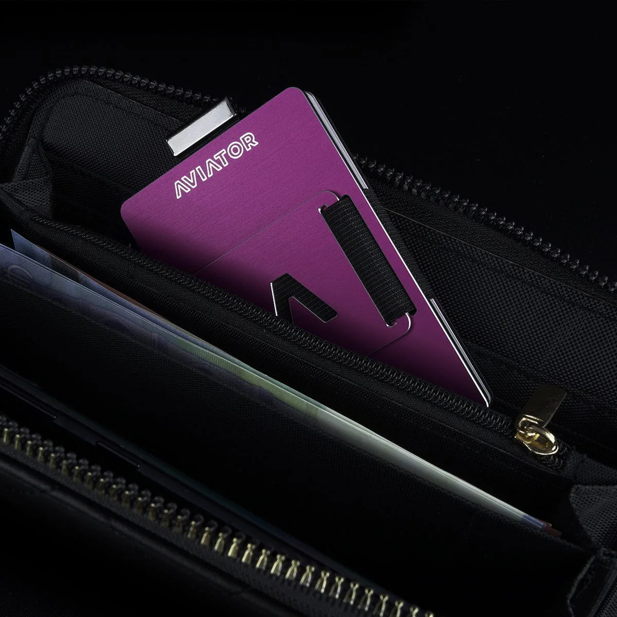 Purple Berry Aluminum Slim Wallet - Image 9
