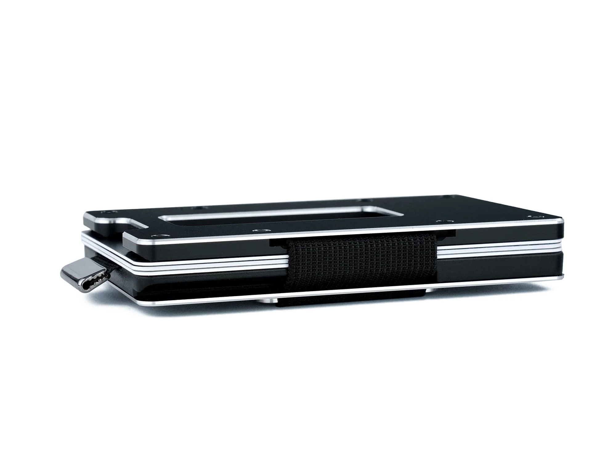 Slim Wallet mit Münzfach und Cash Clip | Obsidian Black - Image 5