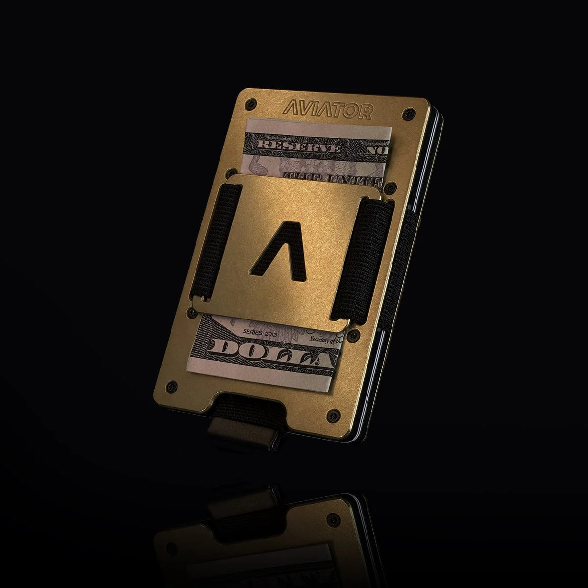 Stonewashed Brass Cash Clip - Image 5
