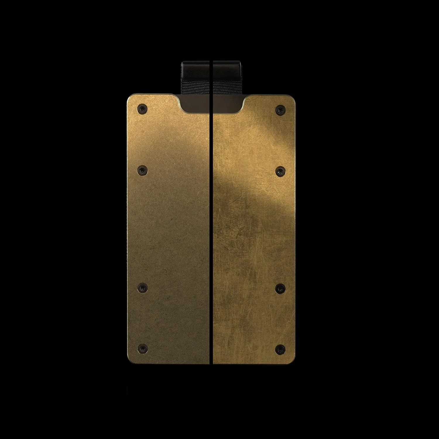 Stonewashed Brass | Slide Wallet + Brass Cash Clip - Image 10
